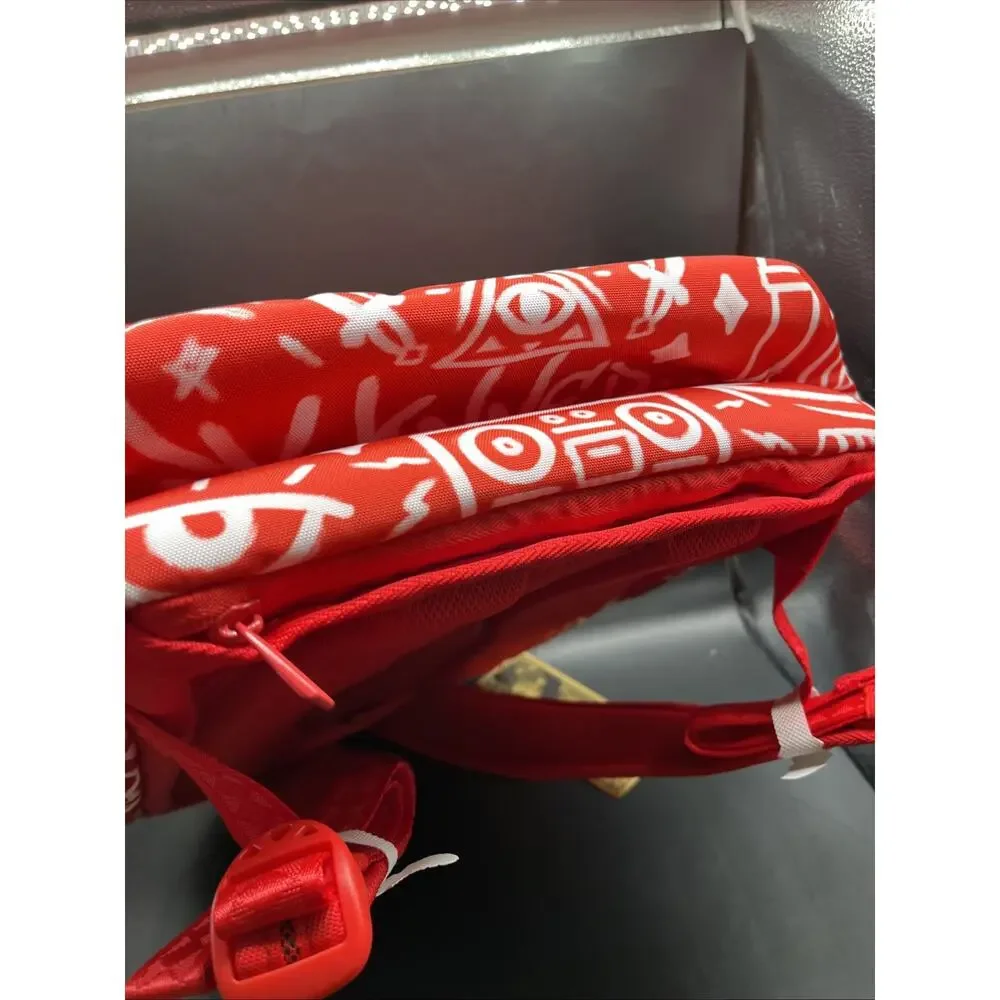 SPRAYGROUND LIMITED EDITION NITRO STATIC BACKPACK GRAFFITI WALL RED WHITE NEW OG